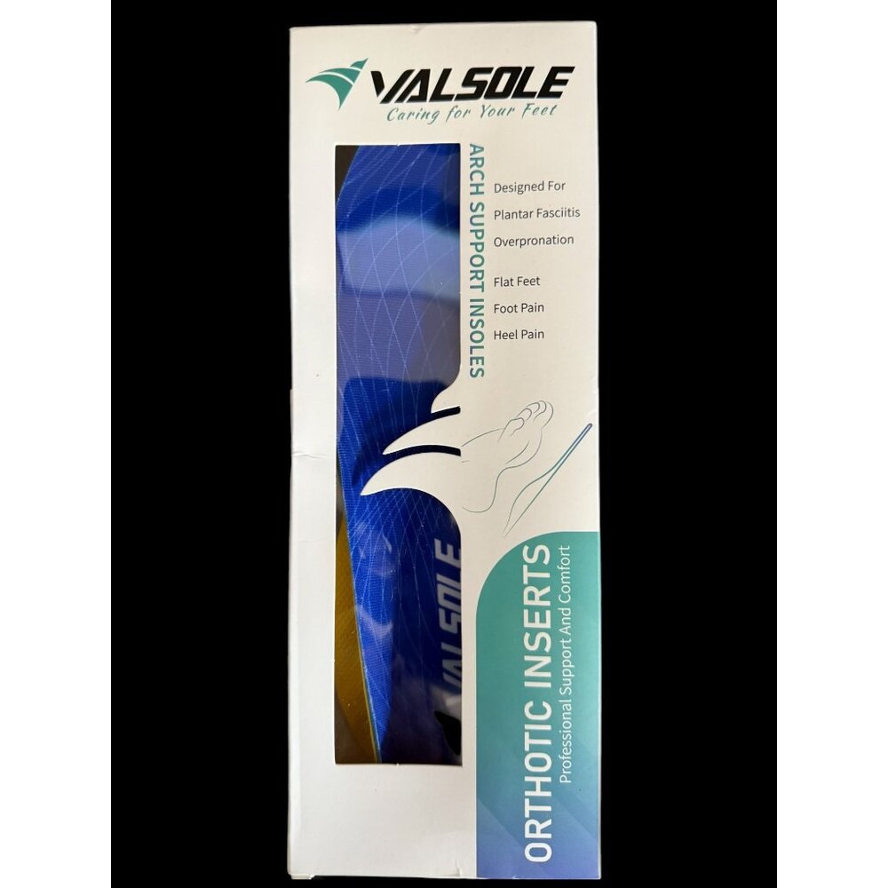 Valsole Heavy Duty Support Pain Relief Orthotics W 11-11.5 M 9-9.5 NEW
